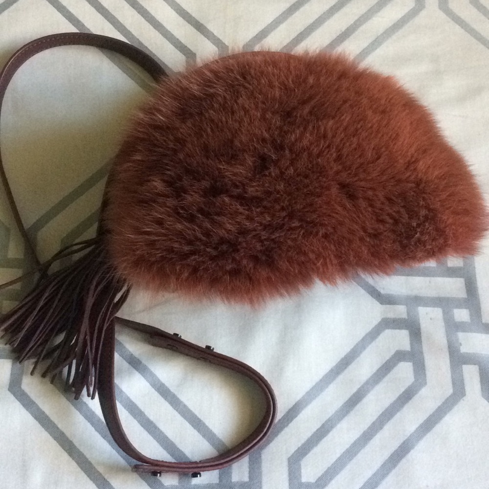 Loeffler Randall Fox Fur Crossbody